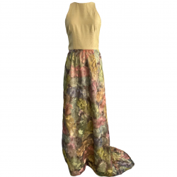 Long Cut Sleeves Indo-Western Dress With Beautiful Trail, Dresses For Women