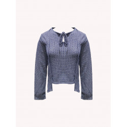 Fancy Blue Pullover (Sweater) For Women, Comfy & Warm, Size - L