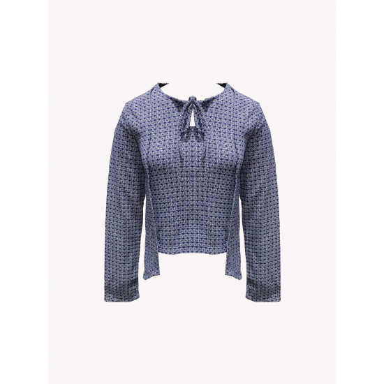 Fancy Blue Pullover (Sweater) For Women, Comfy & Warm, Size - L