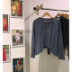 Fancy Blue Pullover (Sweater) For Women, Comfy & Warm, Size - L