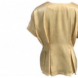 Sea Green Satin Elegant Top/Blouse For Women, Sizes - S, M, L, XL