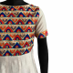 White Anarkali Suit Kurta With Multicoloured Embroidery Work, Ethnic Long Kurti For Women