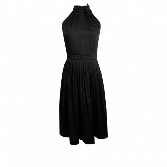 Black Halter Neck Party Dress | Size: S,M,L