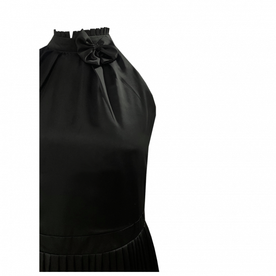 Black Halter Neck Party Dress | Size: S,M,L