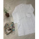 Modern Design White Long Kurta For Men With Full Sleeves