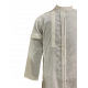 Modern Design White Long Kurta For Men With Full Sleeves