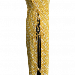 Yellow Summery Fabric Printed Cotton Kurti For Women