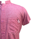 Pink Half Sleeve Linen Shirt For Men 