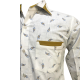 White Printed Cotton Formal Shirt For Men, Unique Modern/Contemporary Fashion