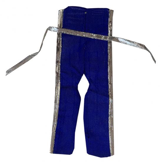 Multicolour Unique Peacock Design Laddu Gopal Dress With Mukut & Necklace Set, SIZE - 3/4