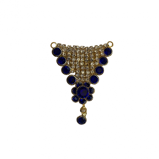 Multicolour Unique Peacock Design Laddu Gopal Dress With Mukut & Necklace Set, SIZE - 3/4