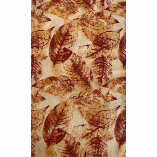 Stunning Autumn Leaves Printed Cotton Dining Table Mats (Pack Of 6 Mats), Cloth Table Mats