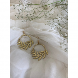 Modern Contemporary Style Golden Dangler/Drop Earrings For Women/Girls