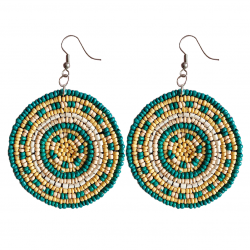 Boho Bead Dangler Earrings, For Women/Girls