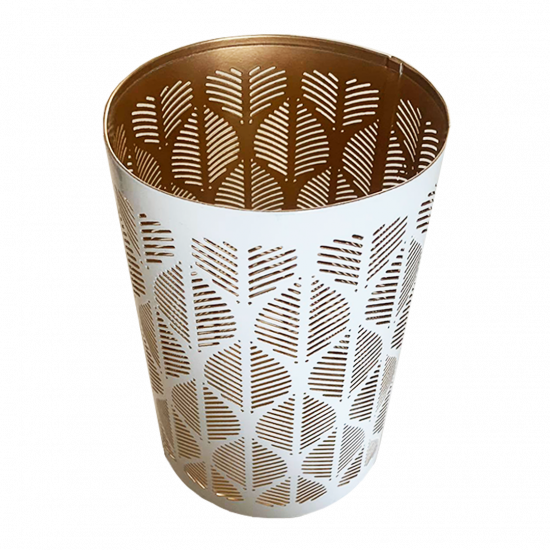 Moroccan Tea Light Holders With Beautiful Leaf Pattern ; Size - 7.25 x 5 (inches)