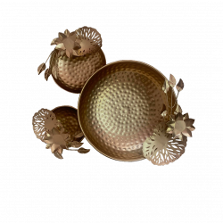 Beautiful Iron Decorative Urli For Home Decor, Set Of 3