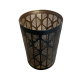 Moroccan Tea Light Holders With Beautiful Leaf Pattern ; Size - 7.25 x 5 (inches)