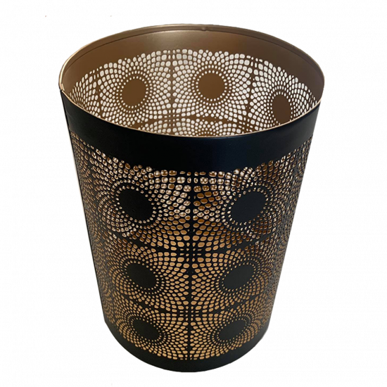 Moroccan Tea Light Holders With Beautiful Flower Cut Design ; Size - 7.25 x 5 (inches)