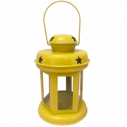 Star Lantern With Rectangular Glass For Christmas Home Decor