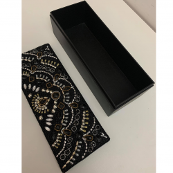 Black Hand-Crafted Multi-purpose Storage / Decorative Box for Gifting  Size - L x W x H - 12 x 4.5 x 3 inches