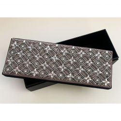 Silver Hand-Crafted Multi-purpose Storage / Decorative Box for Gifting  Size - L x W x H - 12 x 4.5 x 3 inches